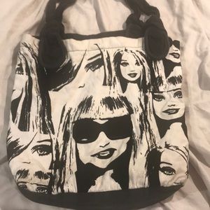 Black and white Barbie tote bag FREE WHEN BUNDLED